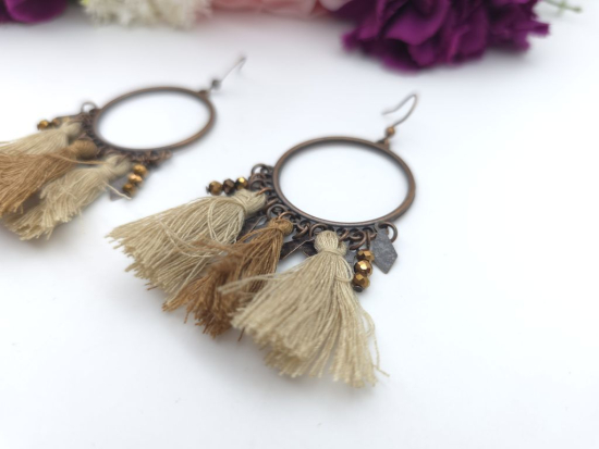 Boho Stil Ohrringe Vintage Ornament